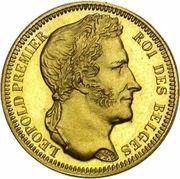 20 Francs - Léopold I obverse image