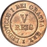 5 Reis - Luiz I Pattern obverse image