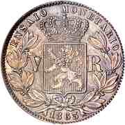 5 Reis - Luiz I Pattern, Portugal, 1863 reverse image