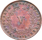 5 Réis - Luíz I, Portugal, 1867-1879 reverse image