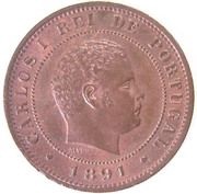 10 Réis - Carlos I obverse image
