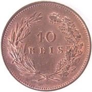 10 Réis - Carlos I reverse image