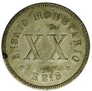 20 Reis - Luiz I Pattern obverse image