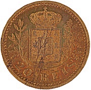 20 Reis - Carlos I Pattern reverse image