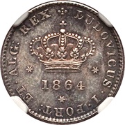 50 Réis - Luiz I obverse image