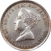 100 Réis - Maria II obverse image