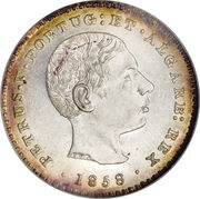 100 Reis - Pedro V obverse image