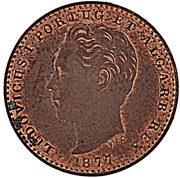 100 Réis - Luiz I Pattern obverse image