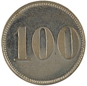 100 Reis - Luiz I Pattern, Portugal, 1888 reverse image