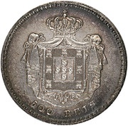 500 Reis - Pedro V, Portugal, 1854 reverse image