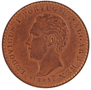 500 Reis - Luis I Pattern obverse image