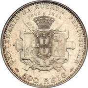 500 Réis - Manuel II Peninsular War, Portugal, 1910 reverse image