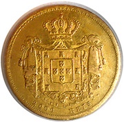 2000 Réis - Pedro V, Portugal, 1856-1857 reverse image