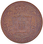 2000 Reis - Luiz I Pattern, Portugal, 1880 reverse image
