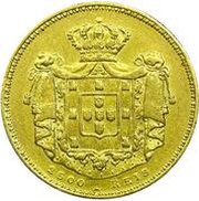 2500 Reis - Maria II, Portugal, 1853 reverse image