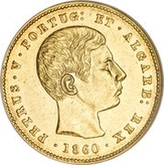 5000 Reis - Pedro V obverse image