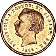 5000 Réis - Luiz I obverse image