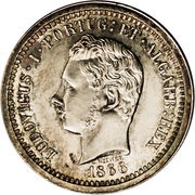 5000 Reis - Luiz I Pattern obverse image