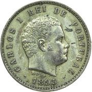 5000 Réis - Carlos I Pattern obverse image