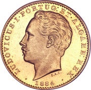 10 000 Reis - Luiz I obverse image