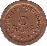5 Centavos obverse image