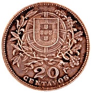 20 Centavos Pattern reverse image