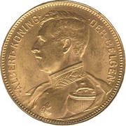 20 Francs - Albert I Dutch text obverse image