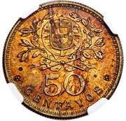 50 Centavos Pattern reverse image