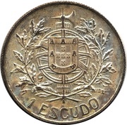 1 Escudo 5 October 1910 reverse image