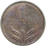 1 Escudo Pattern, Portugal, 1969-1970 reverse image