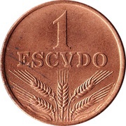 1 Escudo, Portugal, 1969-1979 reverse image