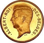 4 Belga / 20 Francs - Albert I French text - Pattern obverse image