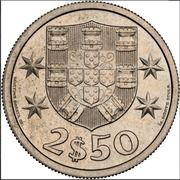 2½ Escudos Pattern, Portugal, 1963-1985 reverse image