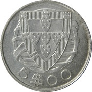5 Escudos, Portugal, 1932-1951 reverse image