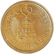 10 Escudos Pattern, Portugal, 1986 reverse image