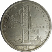 20 Escudos Salazar Bridge obverse image