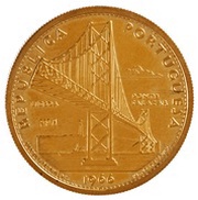 20 Escudos Salazar Bridge; Gold Pattern obverse image