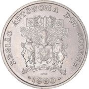 25 Escudos Azores Regional Autonomy, Portugal, 1981 reverse image