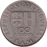 100 Escudos Madeira's Regional Autonomy obverse image