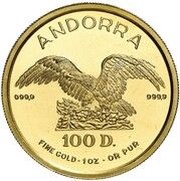 100 Diners - Joan Martí i Alanis Golden Eagle - Gold Bullion obverse image