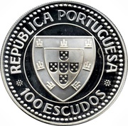 100 Escudos Gil Eanes; Silver obverse image