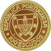 100 Escudos Gil Eanes; Gold obverse image