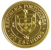100 Escudos Nuno Tristão; Gold obverse image