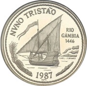 100 Escudos Nuno Tristão; Palladium reverse image