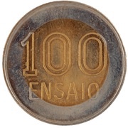 100 Escudos Pattern reverse image