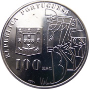 100 Escudos Amadeo de Souza Cardoso; Silver obverse image