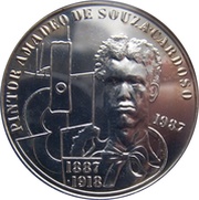 100 Escudos Amadeo de Souza Cardoso; Silver, Portugal, 1989 reverse image
