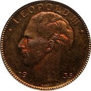 20 Francs - Léopold III Pattern, Belgium, 1935 reverse image