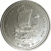 100 Escudos Madeira and Porto Santo, Portugal, 1989 reverse image