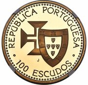 100 Escudos Madeira and Porto Santo; Gold obverse image